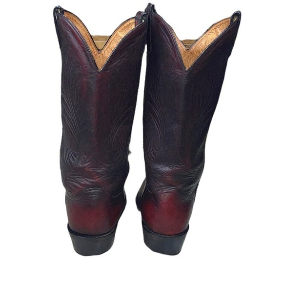 Durango Men's Wine Mahogany Burgundy Leather Western Cowboy Boots Sz 9EE SW4225 - Picture 6 of 10